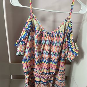 NWT Arizona brightly colored romper size M price dropped!